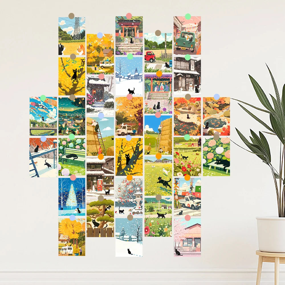 32 pcs, Vintage Easter Postcards, Wall Stickers, Mailing Cards, Greeting Cards, DIY Postcards, Souvenir Postcards, Decoration