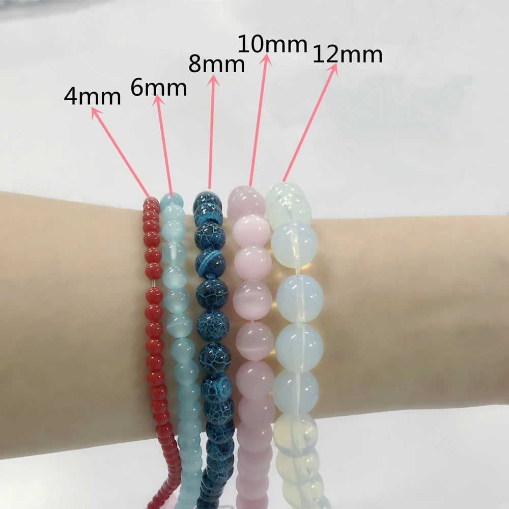 Natural Freshwater Shell Pearls Beads Round Loose Spacer Beads for Jewelry Making DIY Bracelet Necklace Accessories 4 6 8 10m