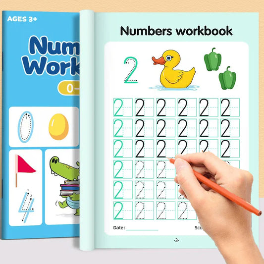 A 48-page children's writing practice workbook, numbered 0-100 tracing paper, suitable for preschool classes and kindergarten