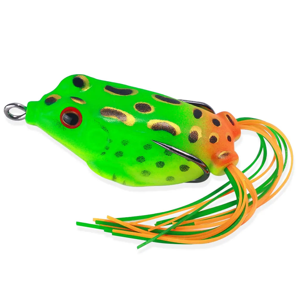 Popper Frog Soft Lure Predator Fishing Topwater Wobblers Walk Fish Lure for Catfish 4cm 5cm 5.8 cm Fishing Tackle​