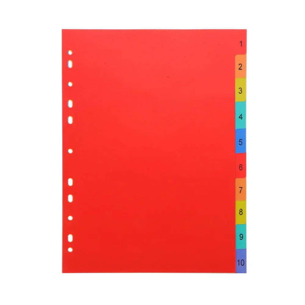 10/21 PCS Binder Dividers, Number 1-10, Letter A-YZ Label Notebook Dividers, Suitable for 2/3/4/11 Ring Binders. - 1-10