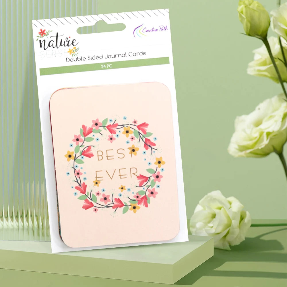 Creative Path Cardboard Journaling Cards Double Sided Printing DIY Crafts Scrapbooking Project Album Journal Card Embellishme