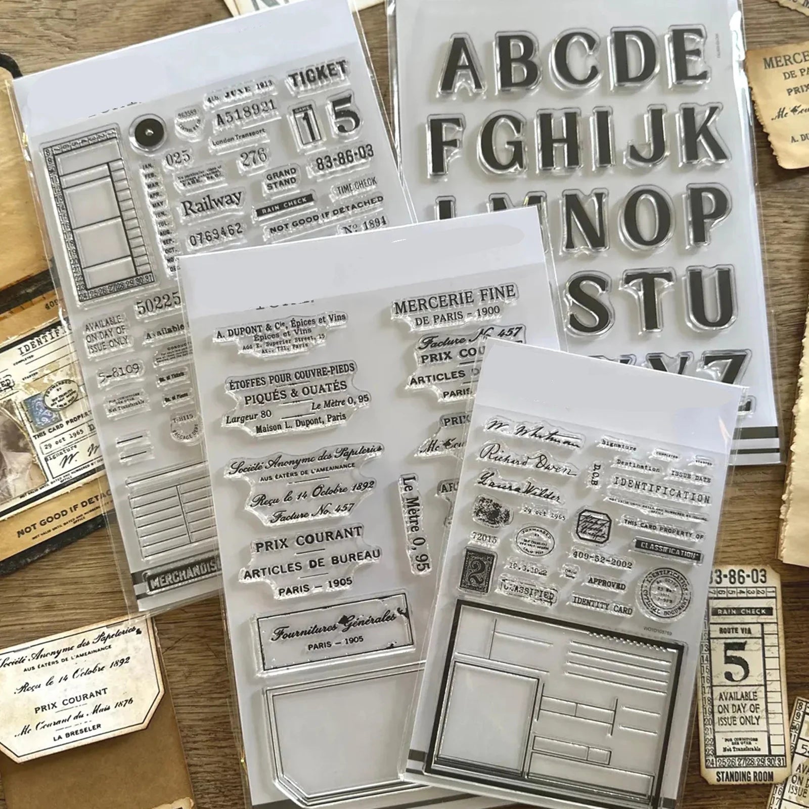 2026 New A6 Clear Stamps Identity Card Design DIY Scrapbook Journal Album Card Making Supplies