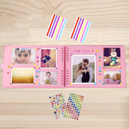 11.5 x 8.5-inch Scrapbook Album, Wedding Guest Book, Anniversary Memory Scrapbook, Wedding Photo Album & DIY Craft Album