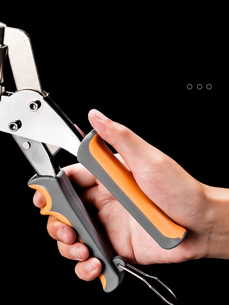 6mm / 10mm Eyelet Pliers Kit Tools Portable Hand Press Metal Grommet Hole Punch Plier for Leather Canvas Clothing DIY Tarp Ri