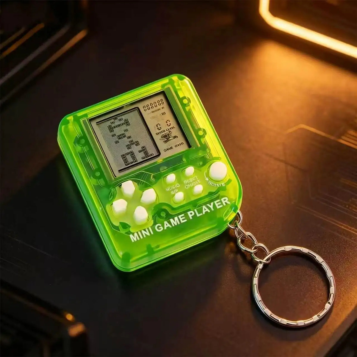 Classic Retro Mini Handheld Game Console Children Educational Electronic Game Toy Creative Gift for Kids - 1pcs green A