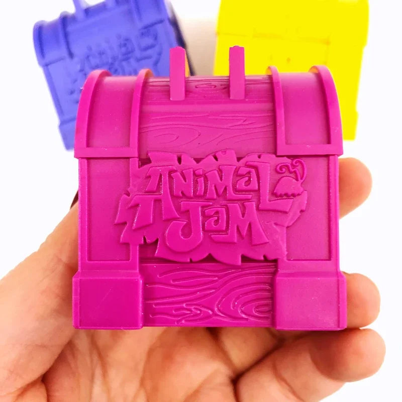 Animal Jam Adopt A Pet Treasure Chest Series Blind Box Toy Cute Animal Models Mystery Box Desktop Decorations ren's Gifts