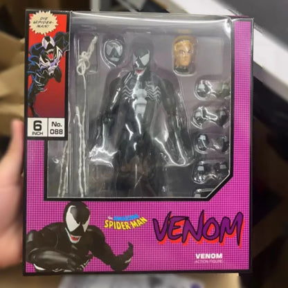 Mafex 088 Venom Action Figure Spider-Man Venom Comic Ver Carnage Venom Change Face Statue Joint Movable Collection Model Toys