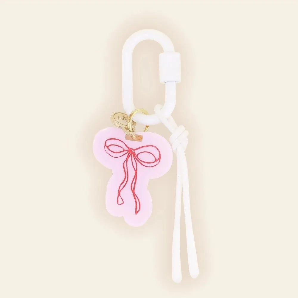 Acrylic Charms Retro Rope Woven Pendant Geometric Car Keyring Mobile Phone Pendant Fashion Cartoon Bag Chain Charms - Style K