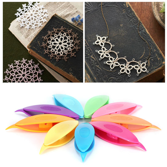 /Set Tatting Shuttles Colorful Tatting Shuttles Craft Tool for Hand Knitting Colorful Tatting Shuttles Tatting Shuttles