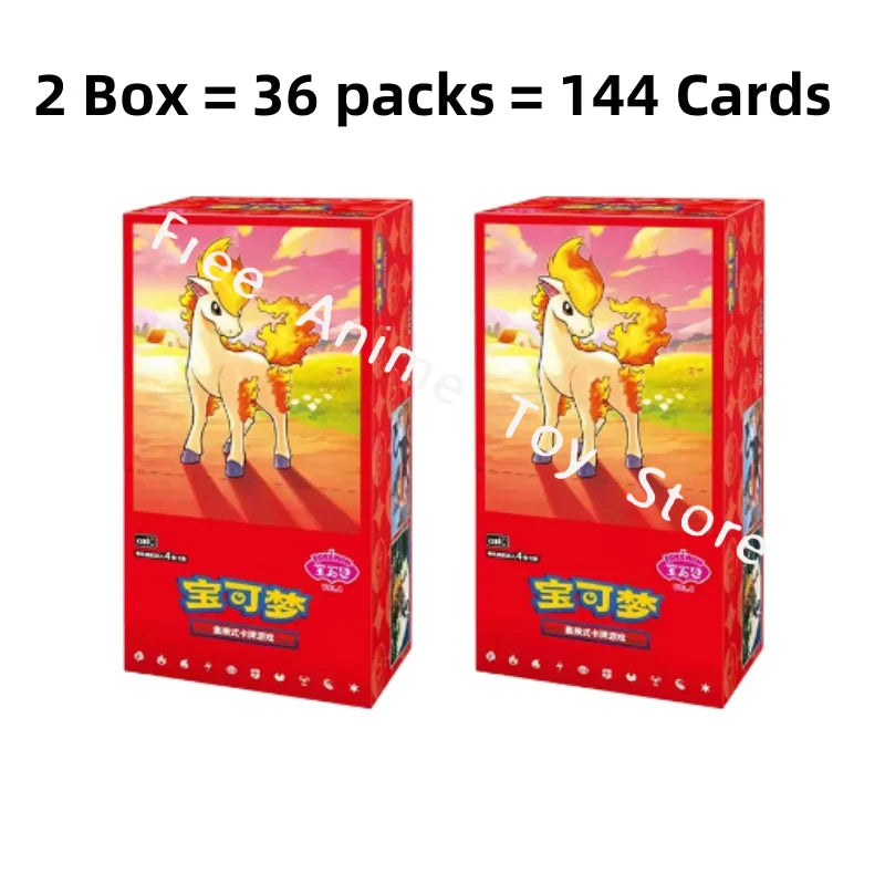 Pokemon Cards Genuine Original Trading PTCG Simplified Chinese Zhu&Purple Gem Bag VOL.4 Booster Pack Original Box Child Gift 