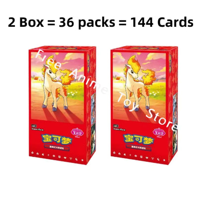 Pokemon Cards Genuine Original Trading PTCG Simplified Chinese Zhu&Purple Gem Bag VOL.4 Booster Pack Original Box Child Gift 
