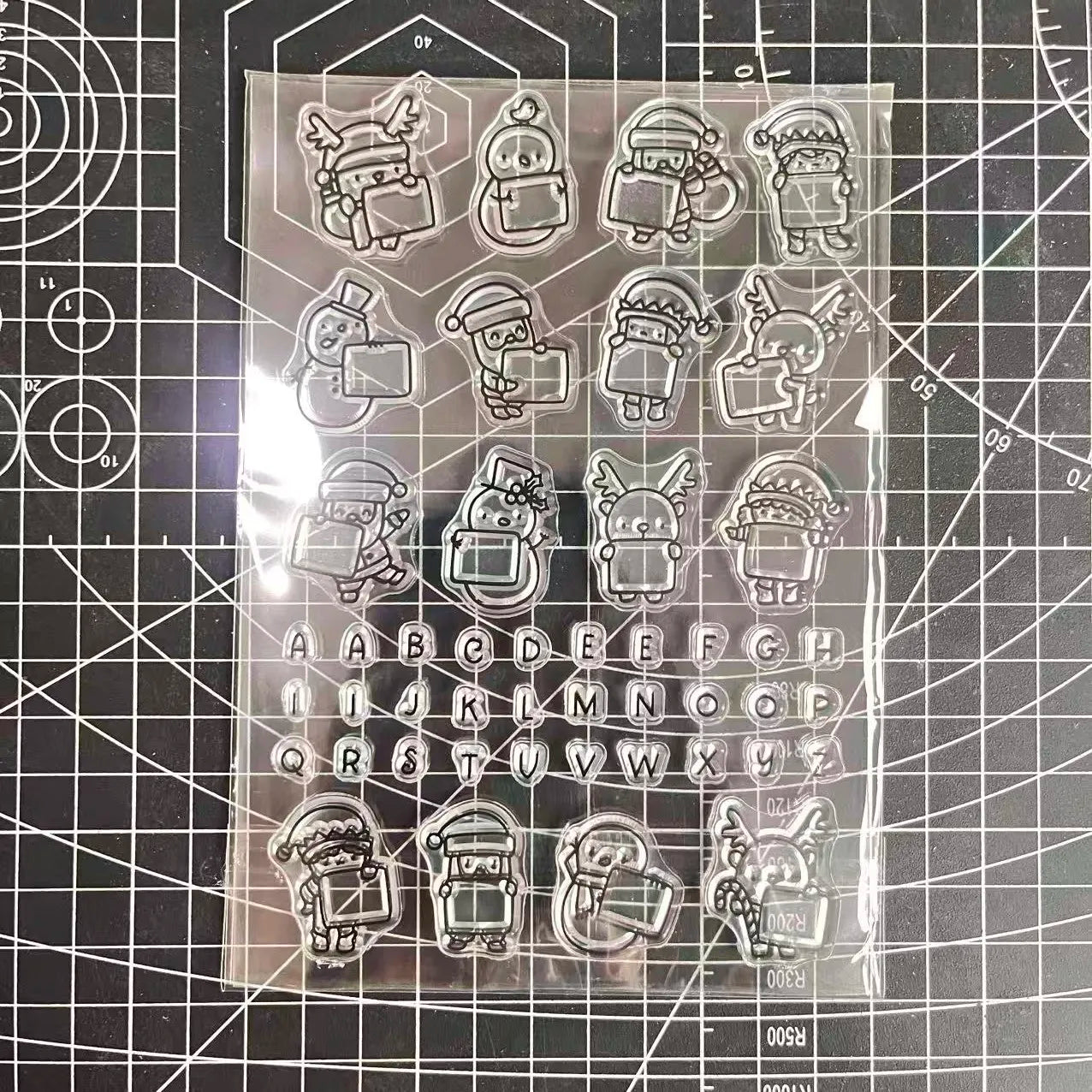 2026 New A6 Clear Stamps Identity Card Design DIY Scrapbook Journal Album Card Making Supplies - only stamp 27