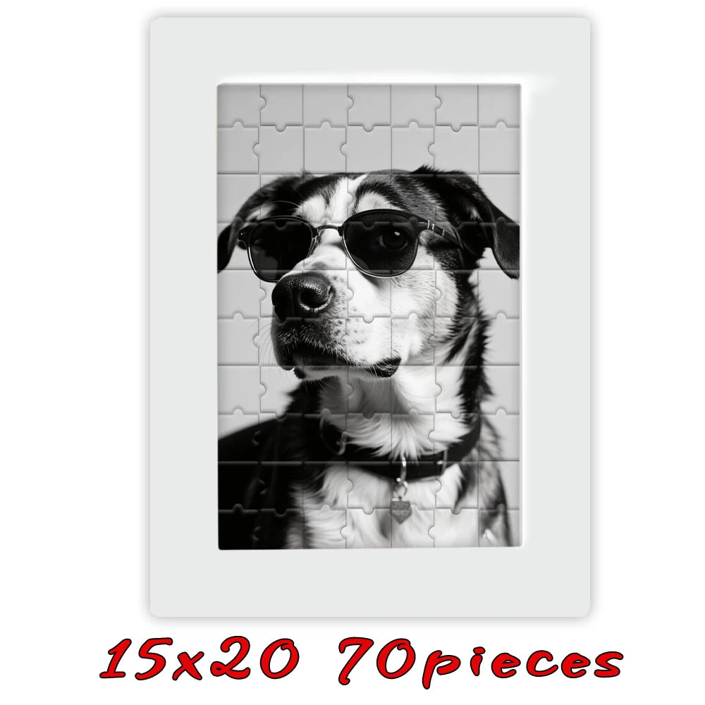 【Custom】Framed Wooden Puzzles, Custom Graduation Photo Puzzles as Gifts, Personalized, Multiple Color Sizes Wooden Frames, Gi