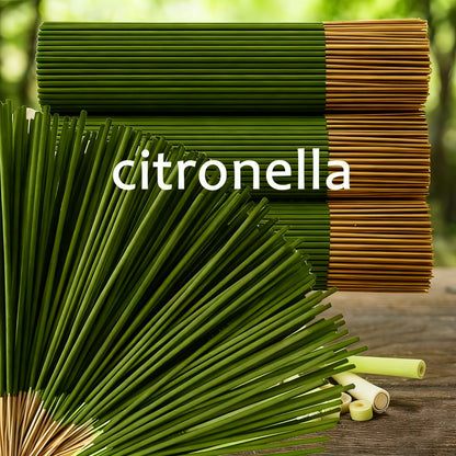 Lemongrass Sticks That Extend the Burning Time, Artificial Wooden Four-Season Fragrance, Suitable for Home, Camping, Garden, 