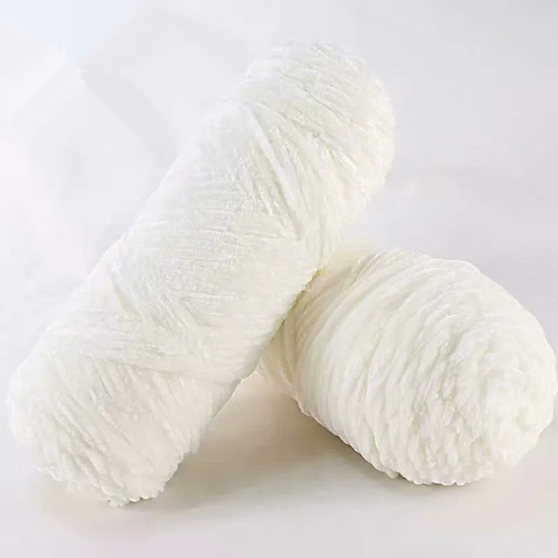 DIY 100% Polyester Velvet Yarn Amigurumi Accessories Dolphin Baby Plush Yarn Soft Chenille Yarn for Knitting 1 Skein 100g 130