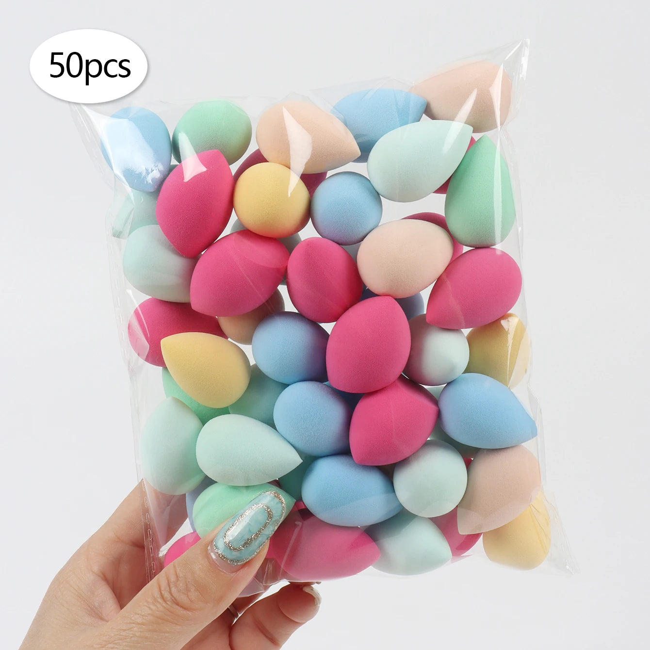 10/20/30/50/100Pcs Mini Makeup Sponge, Expands When Exposed to Water, Suitable for All Skin Types