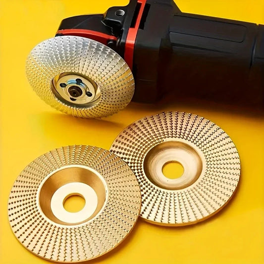 Woodworking Grinding Disc Three-Piece Set 100mm Wide/16Mm Metal Hole Arc-Shaped Bevel Design Electric Grinder Grinding Disc W