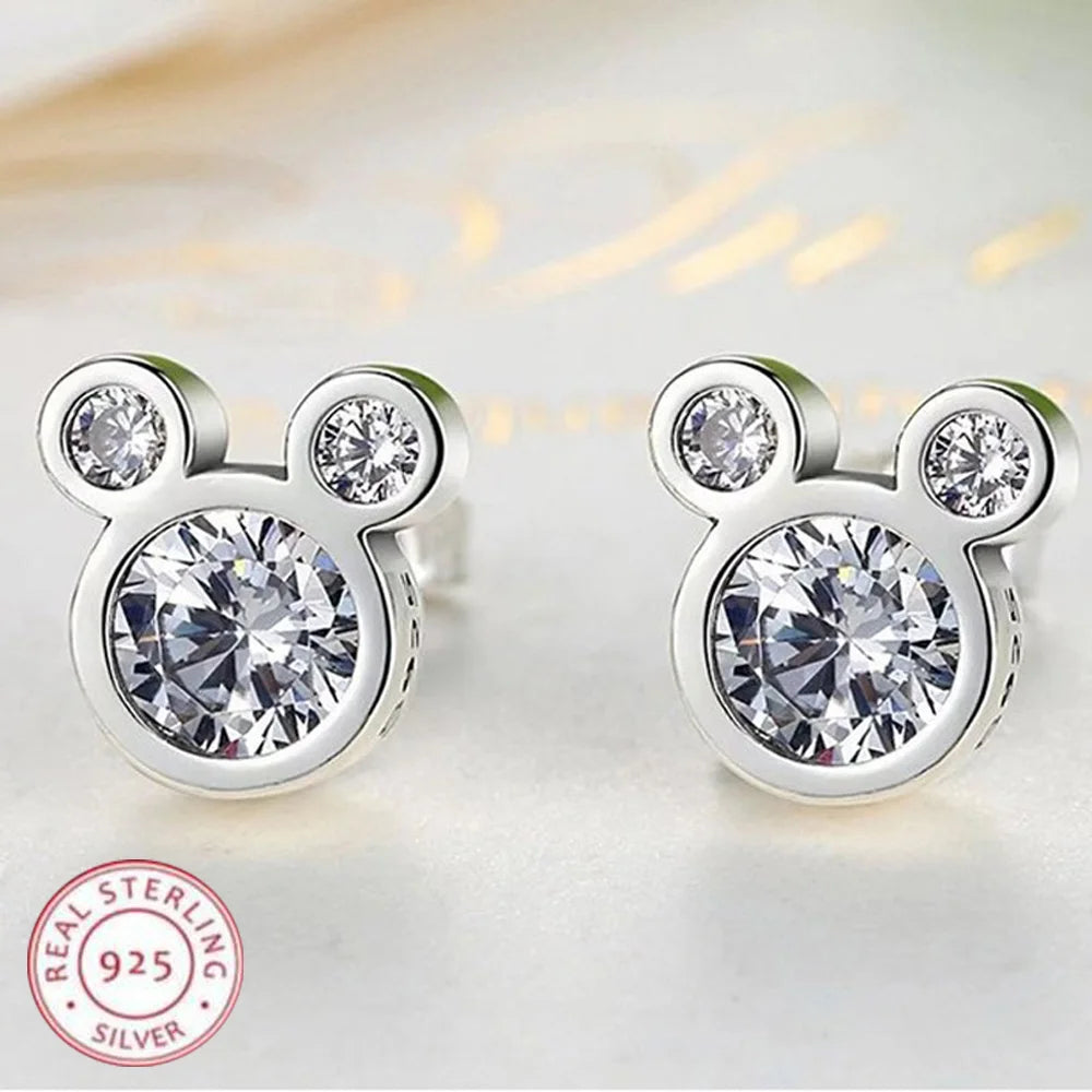 New 925 Sterling Silver Earrings for Women Fashion Jewelry Wedding Engagement Party Gifts