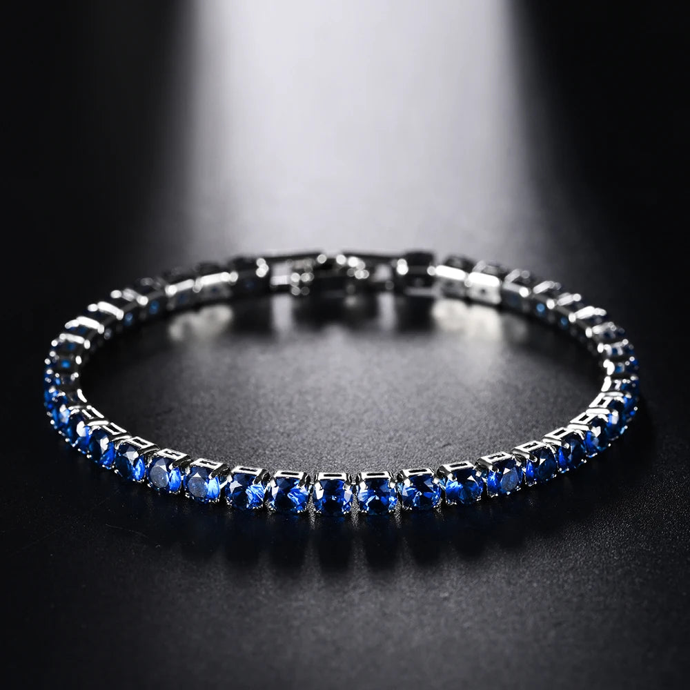 4mm Micro-inlaid Zircon Tennis Bracelet for Women 2025 New Men Bracelet Homme Jewelry Accessories