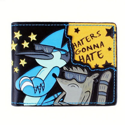 Cartoon Wallet Men's Wallet | Boy's Wallet | Haters Gonna Hate Embroidery. | Ideal Choice for Holiday Gifts