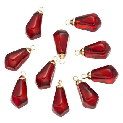 10pcs Red Pink Pomegranate Seed Resin Charm Pendants for DIY Necklace Earrings Bracelet Jewelry Making