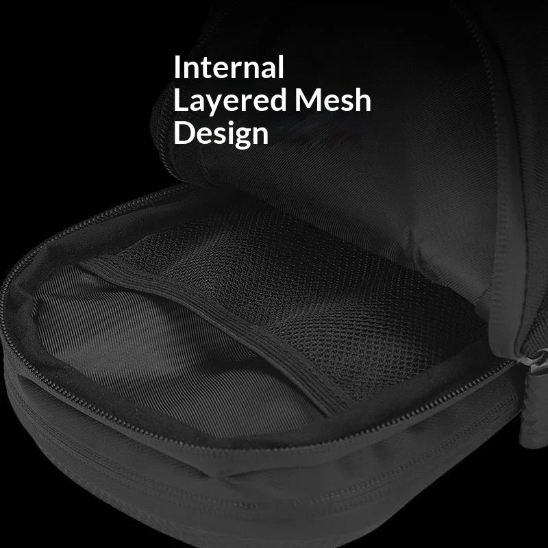 HOMEFISH 1PC Black Motorcycle Leg Bag Waterproof Rider Waist Bag Cycling Bike Crossbody Bag Motorcycle Equipment