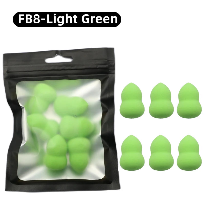 OGEYERO6pcs Mini Makeup Sponge Puff Beauty Egg Sponge for Makeup Concealer Foundation Face Cosmetic Puff Kit Make Up Blender 