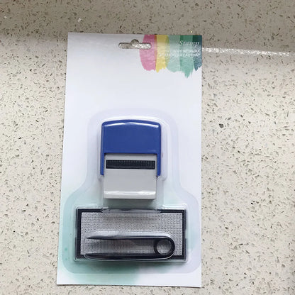 DIY Custom Stamp Rubber Kit Self Ink Dial Assortment Seal Business Number Monogram Printing Stamp tampon encreur personnalisé
