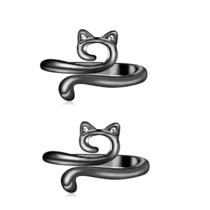 MIUSIE 2pcs Adjustable Knitting Crochet Loop Ring Knittied Yarn Guide Finger Faster Holder Thimble Thread Ring Sewing Tools -