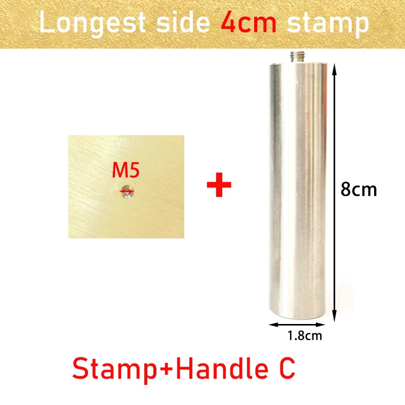Leather Stamp LOGO Customisation Brass Mould Hand Punching Leather Stamps Brand Working Carving Stamping Punches Tools Craft 