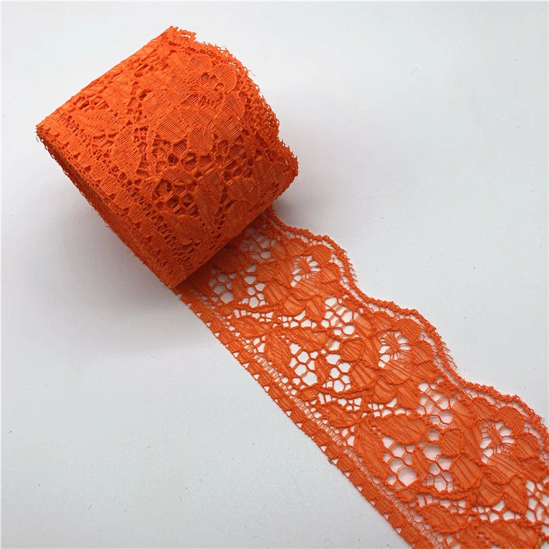 5yards/Lot 60mm Lace Ribbon Handicrafts Embroidered Net Lace Fabric Trim For Sewing Fabric Lace Ribbon Skirt Accessories - 09