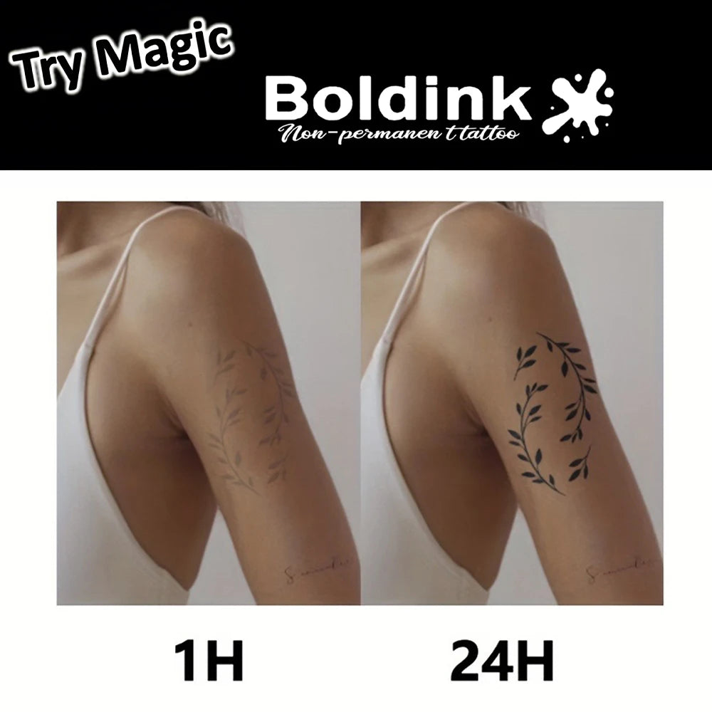 Geometry Temporary Tattoo,Lasts To 15 Days New Technology Magic Waterproof Semi Permanent Sticker.
