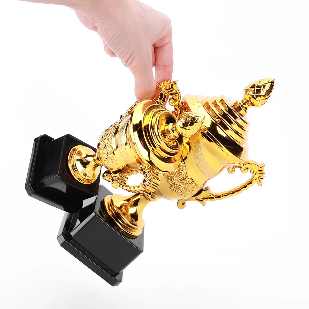 Gold Plastic Reward Trophy Cup Soccer Medals Prize Cup Early Educational Basketball Football Winners Gifts for Game School