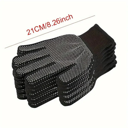 10PCS Nylon Gloves - Breathable Non-Slip for Cycling, Fishing, Camping - Unisex Multicolor