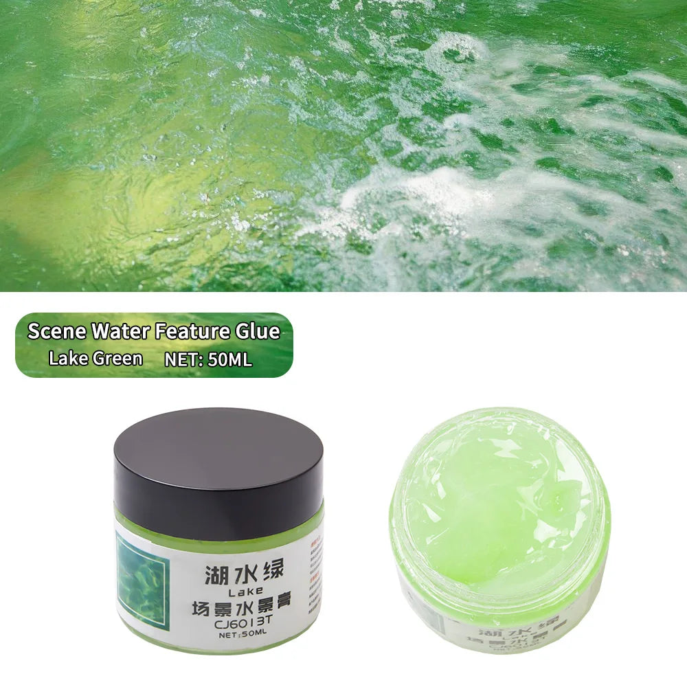 50ML Diorama Rivers/Oceans/Lakes/Simulation Static Water Scene Making Materials DIY Model Kit For Effect Miniature Landscape 