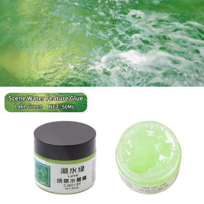 50ML Diorama Rivers/Oceans/Lakes/Simulation Static Water Scene Making Materials DIY Model Kit For Effect Miniature Landscape 