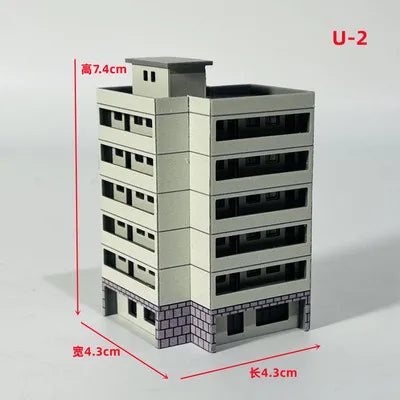 Architecture 1:300 ABS Building Scene Plastic Assembly Model Train Layout Design Materials - 2