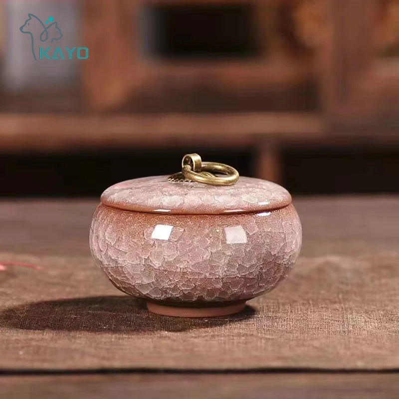 Ceramics Ash Urn Sealed Cremation Funeral Ashes Keepsake Small Animals Pet Dog Cat Memorial Suitable Home Fireplaces Burial