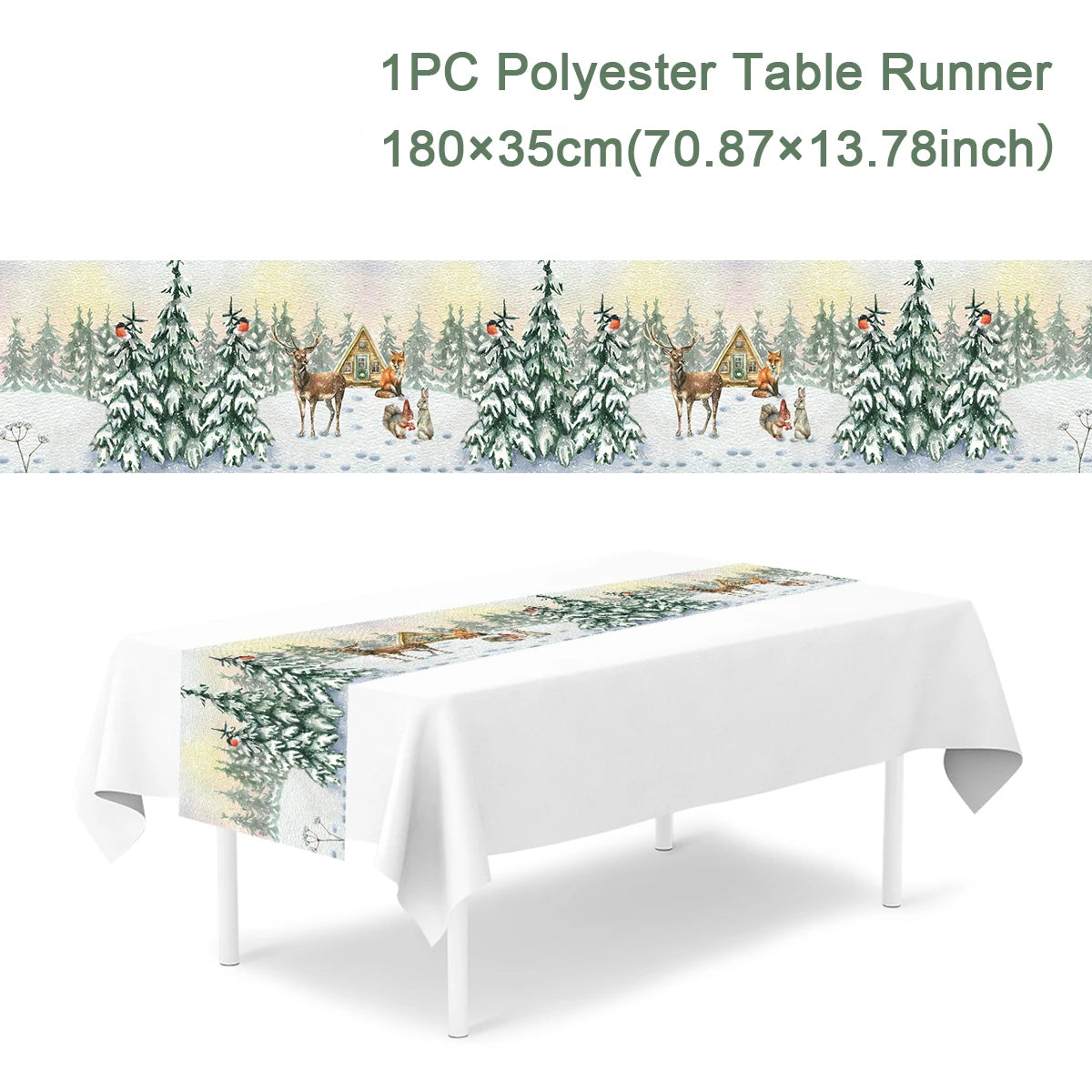 Table Runner Christmas Decoration For Home Decor 2025 Gifts - 3