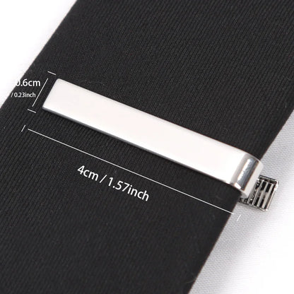 Tie Clips Gold Colour Fashion Ties for Men Gifts Metal Simple Bar Clasp Practical Necktie Accessories Tie Pin Mens Collar Cli