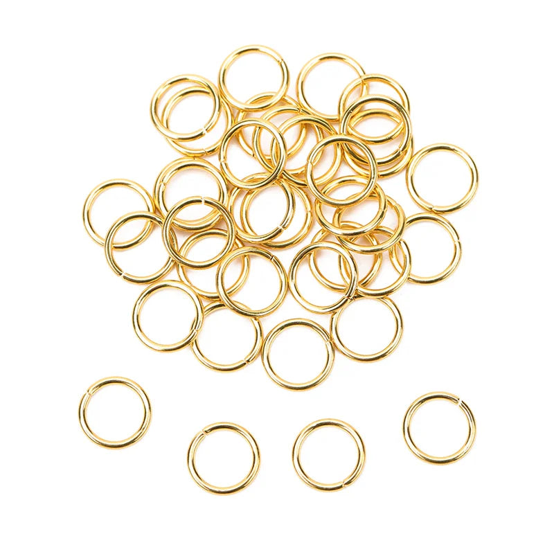 100pcs PVD Stainless Steel Open Jump Rings Lot 3 4 5 6 7 8 10 mm Split Rings Connectors For Bracelet Necklace Diy Jewelry Mak