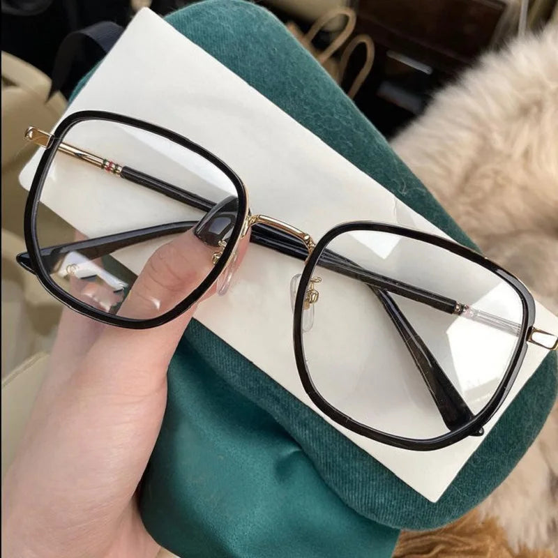 Men And Women Retro Fashion Square Anti Blue Light Computer Glasses Reading And Playing Games To Protect Eyes 2023 - black