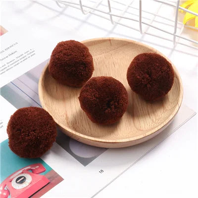 Multi Size Pom Piel 15mm/20mm/25mm/30mm/40mm Soft Pompones Fluffy Plush Crafts DIY Pom Pom Bal Wedding Sewing Party Accessori
