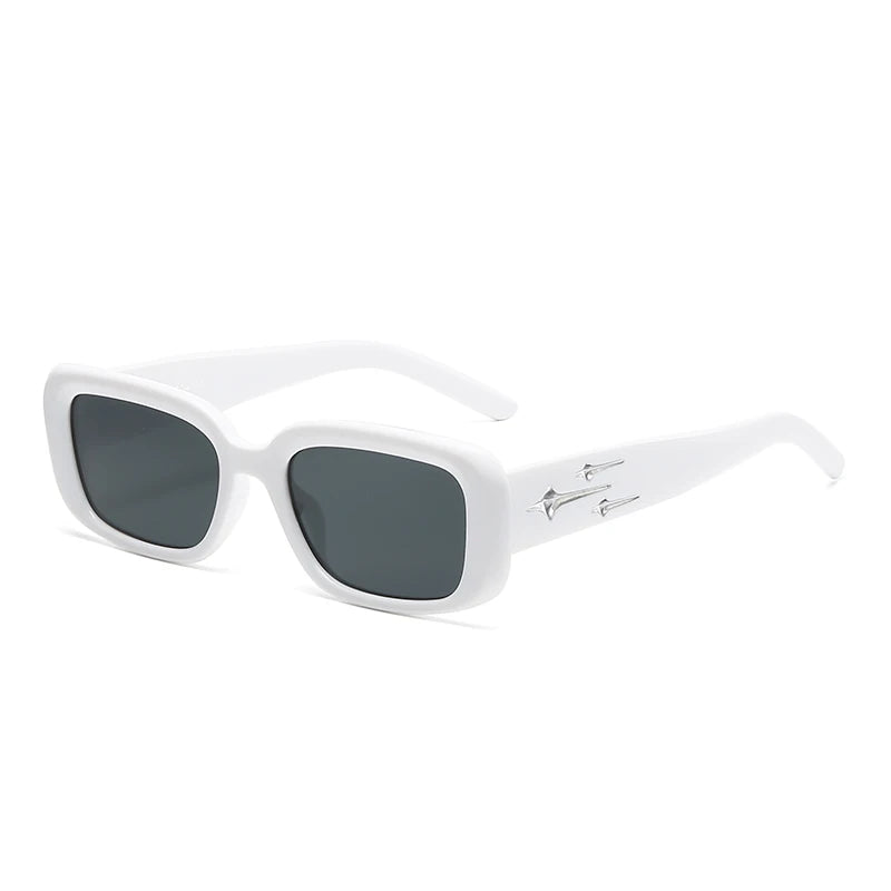 Retro Y2K Style Small Square Sunglasses Women Kitten Eye Sunglasses Fashion Colorful Mirror Goggles Men Punk Sports Suns Glas