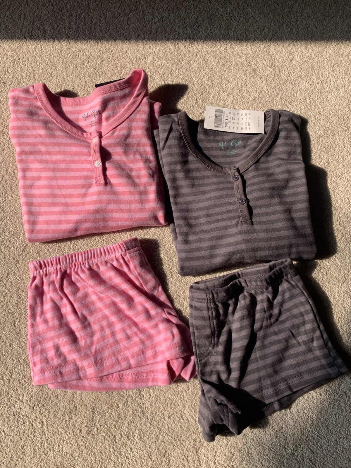Pink Striped Long Sleeve T-shirt Shorts Set Woman Buttons Slim Tees+Elastic Straight Short Pant Cotton Home Pajama 2 Piece Se