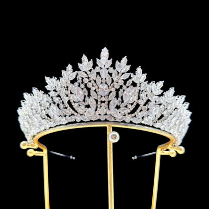 Luxury Bride Crowns For Wedding Headdress Cubic Zirconia CZ Princess Women Crown Tiaras Bridal Headband Prom Jewelry Headpiec
