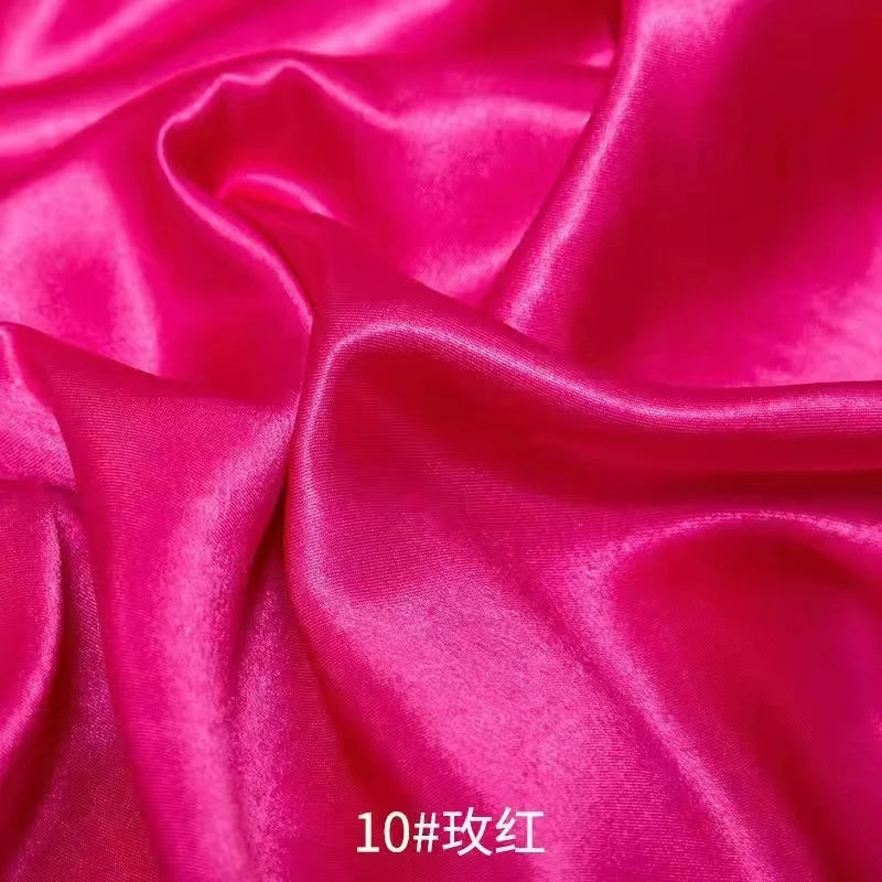 0.5m/1m/2m Satin Fabric Lining Soft and Shiny Silk-Like Material,for Clothing and Lining, Garments, DIY Craft, and Gift Wrapp