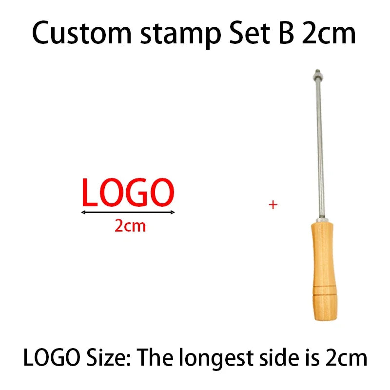 M8 Logo Customized Iron Branding Stamp Personalized Customization Wooden Soldering Iron Seal Customized Leather Stamping Seal