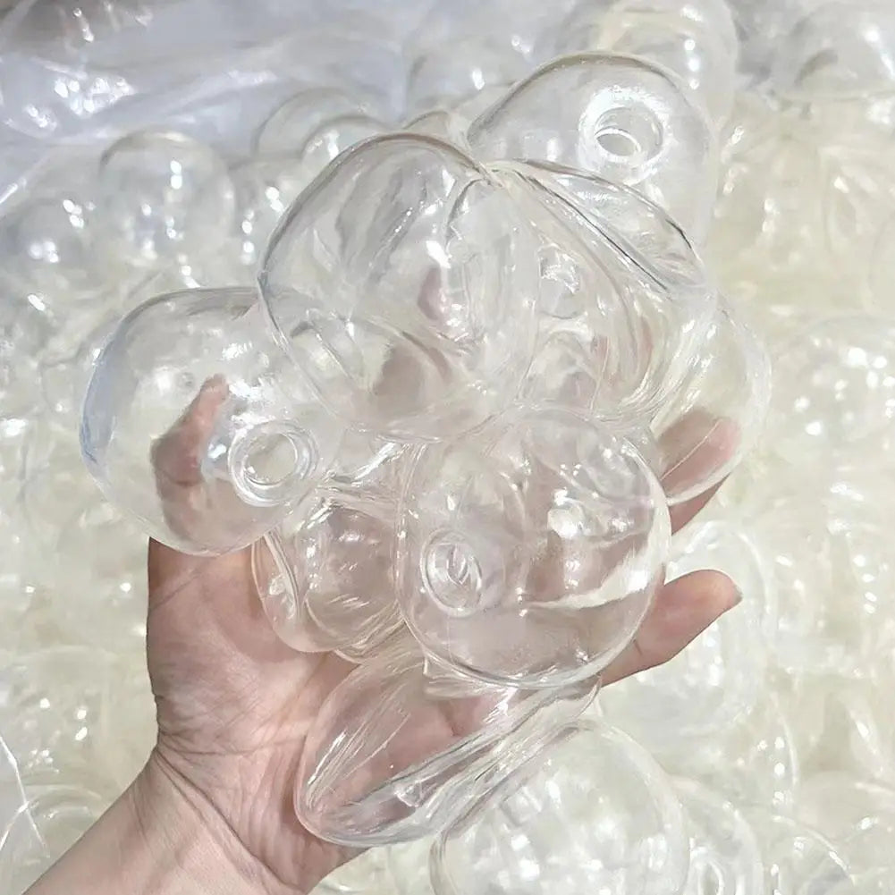 10PCs Sphere Jewelry TRP Casting Molds Tools DIY Empty Ball Skin Handmade Ball Decompression Slow Rebound Toy